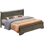Passion Furniture Letto matrimoniale Louis Philippe con pannelli