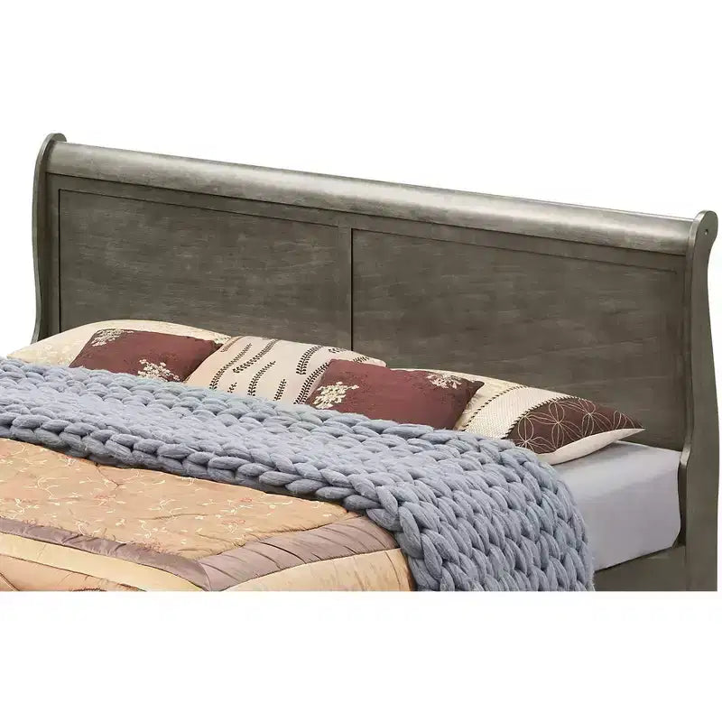 Passion Furniture Letto matrimoniale Louis Philippe con pannelli