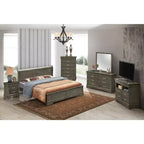 Passion Furniture Letto matrimoniale Louis Philippe con pannelli