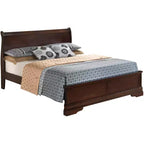 Passion Furniture Letto matrimoniale Louis Philippe con pannelli