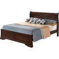 Passion Furniture Letto matrimoniale Louis Philippe con pannelli