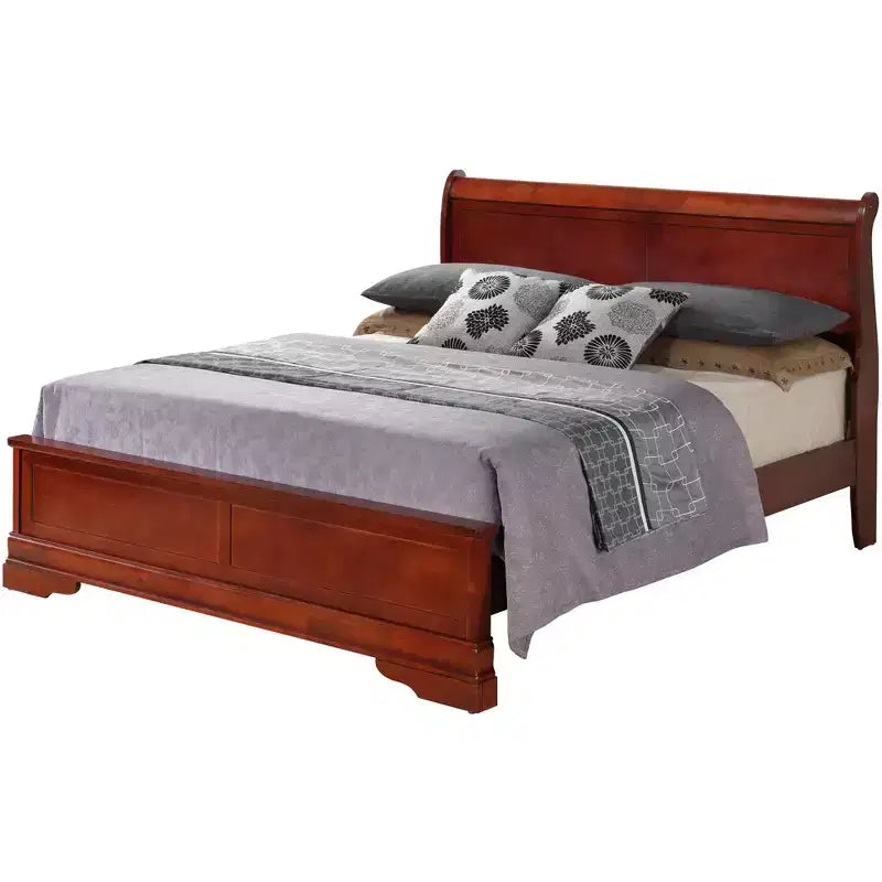 Passion Furniture Louis Philippe Queen Panel Bed