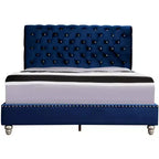 Passion Furniture Maxx Tufted Upholstered Full Panel Bed