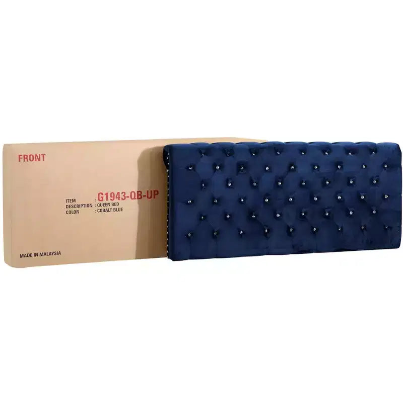 Passion Furniture Maxx Tufted Upholstered Full Panel Bed