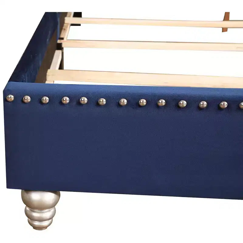 Passion Furniture Maxx Tufted Upholstered Full Panel Bed
