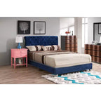 Passion Furniture Maxx Tufted Upholstered Full Panel Bed