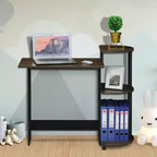 Furinno Modern Compact Computer Desk Writing Study Home Office Corner Desk with Storage Shelves