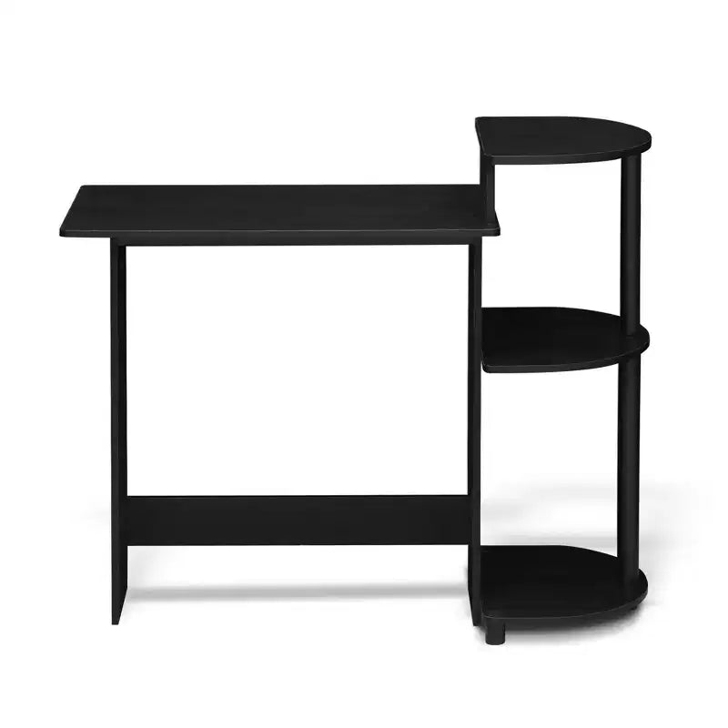 Furinno Modern Compact Computer Desk Writing Study Home Office Corner Desk with Storage Shelves