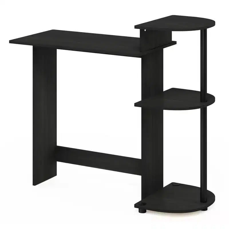 Furinno Modern Compact Computer Desk Writing Study Home Office Corner Desk with Storage Shelves