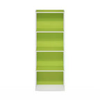 Furinno 4-Tier Open Bookcase 4-Cube Display Cabinet Floor Standing Storage Shelves Bookcase
