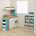 Furinno 4-Tier Open Bookcase 4-Cube Display Cabinet Floor Standing Storage Shelves Bookcase