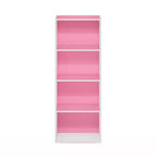 Furinno 4-Tier Open Bookcase 4-Cube Display Cabinet Floor Standing Storage Shelves Bookcase