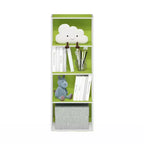 Furinno 4-Tier Open Bookcase 4-Cube Display Cabinet Floor Standing Storage Shelves Bookcase