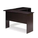 Furinno Scrivania ad angolo a L per computer, tavolo da studio e gaming con librerie aperte, espresso