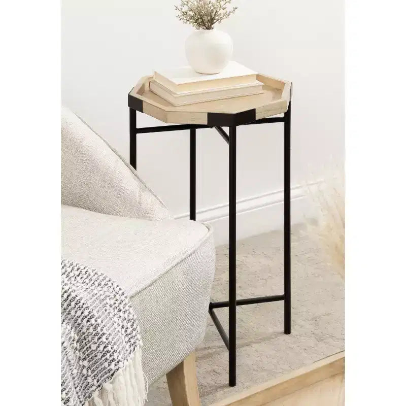 Kate and Laurel Occonor Octagon Side Table Wood