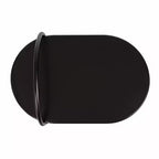 Tavolino a C in legno Capsule Kate e Laurel Caplan, 20x13,75x32,75, nero