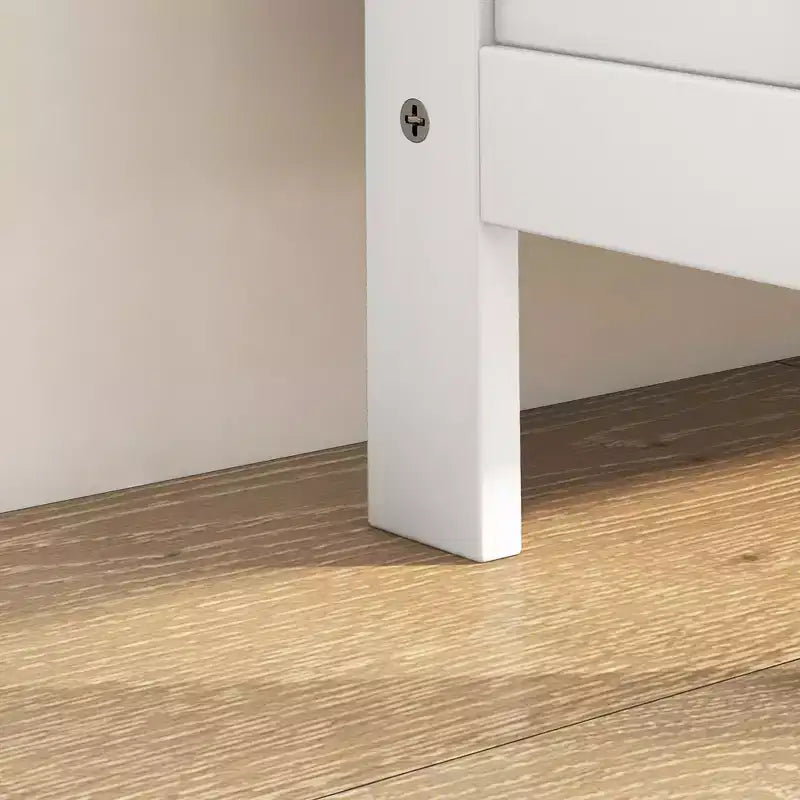 HOMCOM Scarpiera Salvaspazio con 3 Ribalte, Mobile Scarpiera Sottile con Ante a Persiana per 6 Paia di Scarpe, Bianca