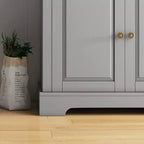 HOMCOM Sideboard Buffet Cabinet, Modern Kitchen Cabinet with 2 Drawers and Adjustable Shelves, Coffee Bar Cabinet for Living Room