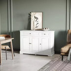 HOMCOM Sideboard Buffet Cabinet, Modern Kitchen Cabinet with 2 Drawers and Adjustable Shelves, Coffee Bar Cabinet for Living Room