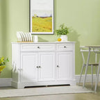 HOMCOM Sideboard Buffet Cabinet, Modern Kitchen Cabinet with 2 Drawers and Adjustable Shelves, Coffee Bar Cabinet for Living Room