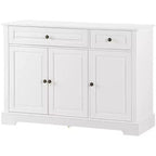 HOMCOM Sideboard Buffet Cabinet, Modern Kitchen Cabinet with 2 Drawers and Adjustable Shelves, Coffee Bar Cabinet for Living Room