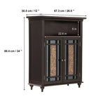 Teamson Home Windsor Two-Door Freestanding Floor Cabinet