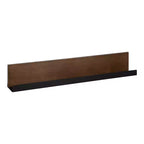 Kate and Laurel Ubbard Rectangle MDF Floating Shelf, 30x4, Walnut Brown