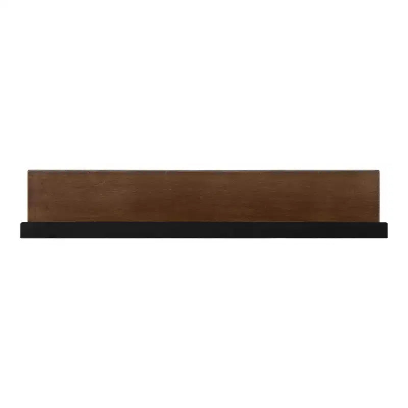 Kate and Laurel Ubbard Rectangle MDF Floating Shelf, 30x4, Walnut Brown
