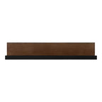 Kate and Laurel Ubbard Rectangle MDF Floating Shelf, 30x4, Walnut Brown