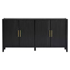 Credenza Caratteristica in Legno, Armadietto Contenitore con Maniglie in Metallo per Corridoio, Ingresso, Soggiorno, Camera da Letto - ModernLuxe