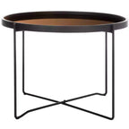 Ruby Medium Tray Accent Table - ACC4205 - Rose Gold/Black - Safavieh