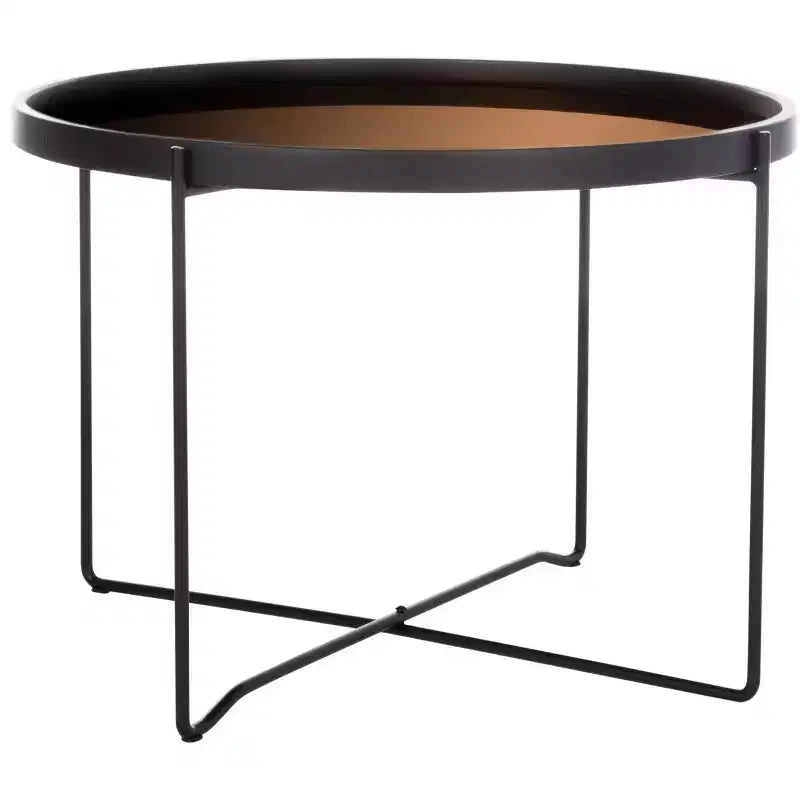 Tavolino d'appoggio Ruby Medium Tray - ACC4205 - Oro Rosa/Nero - Safavieh
