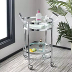 Sienna 2 Tier Round Bar Cart - BCT8001 - Safavieh