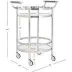 Sienna 2 Tier Round Bar Cart - BCT8001 - Safavieh