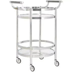 Sienna 2 Tier Round Bar Cart - BCT8001 - Safavieh