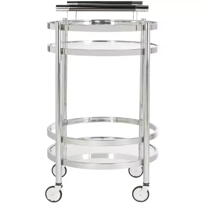 Sienna 2 Tier Round Bar Cart - BCT8001 - Safavieh