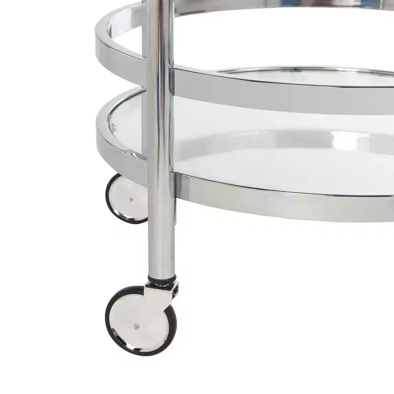 Sienna 2 Tier Round Bar Cart - BCT8001 - Safavieh