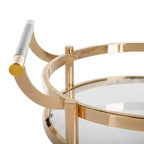 Sienna 2 Tier Round Bar Cart - BCT8001 - Safavieh