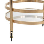 Sienna 2 Tier Round Bar Cart - BCT8001 - Safavieh
