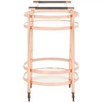 Sienna 2 Tier Round Bar Cart - BCT8001 - Safavieh