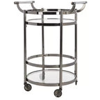Sienna 2 Tier Round Bar Cart - BCT8001 - Safavieh