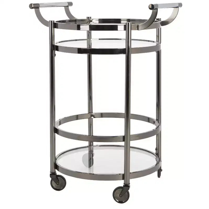 Sienna 2 Tier Round Bar Cart - BCT8001 - Safavieh