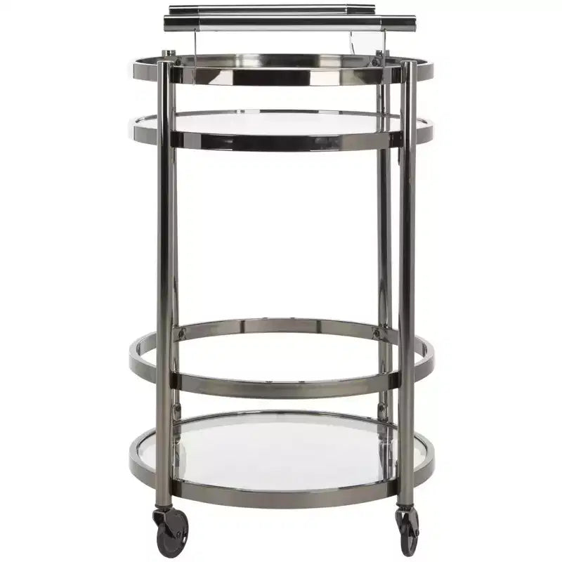 Sienna 2 Tier Round Bar Cart - BCT8001 - Safavieh