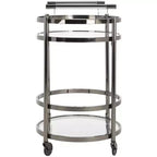 Sienna 2 Tier Round Bar Cart - BCT8001 - Safavieh