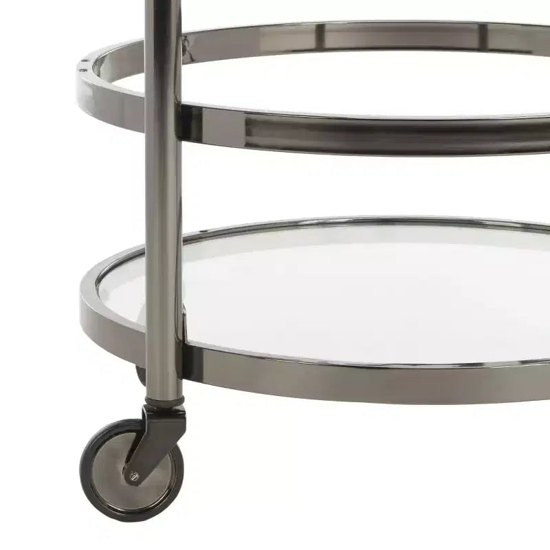 Sienna 2 Tier Round Bar Cart - BCT8001 - Safavieh