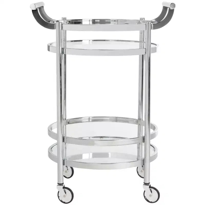 Sienna 2 Tier Round Bar Cart - BCT8001 - Safavieh