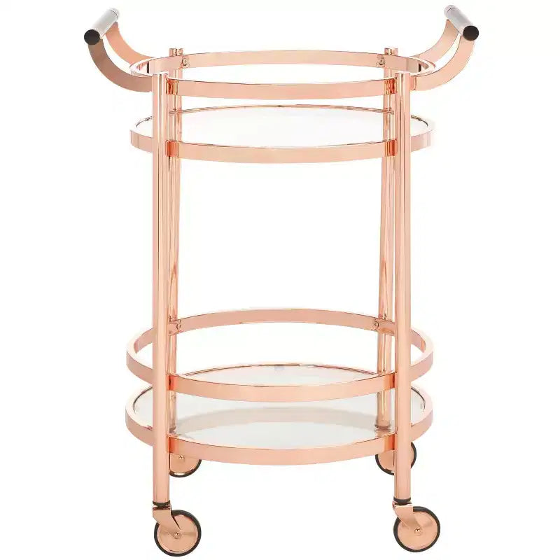 Sienna 2 Tier Round Bar Cart - BCT8001 - Safavieh