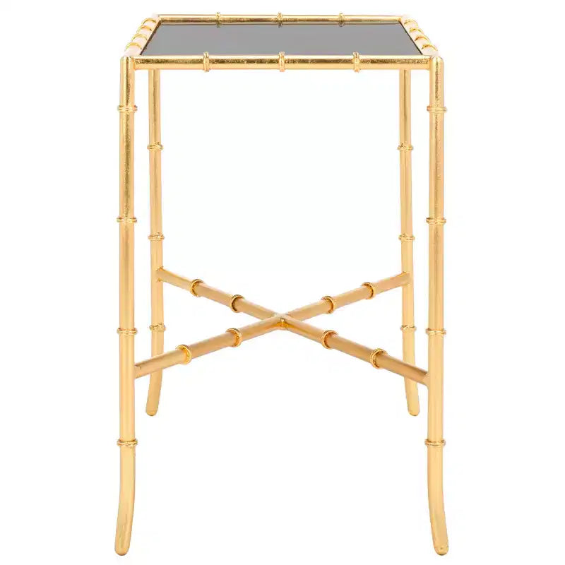 Chandler Accent Table - FOX2513 - Gold/Glass - Safavieh Couture