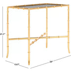 Chandler Accent Table - FOX2513 - Gold/Glass - Safavieh Couture