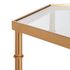 Kerri Accent Table - FOX2517B - Gold/Clear - Safavieh Couture